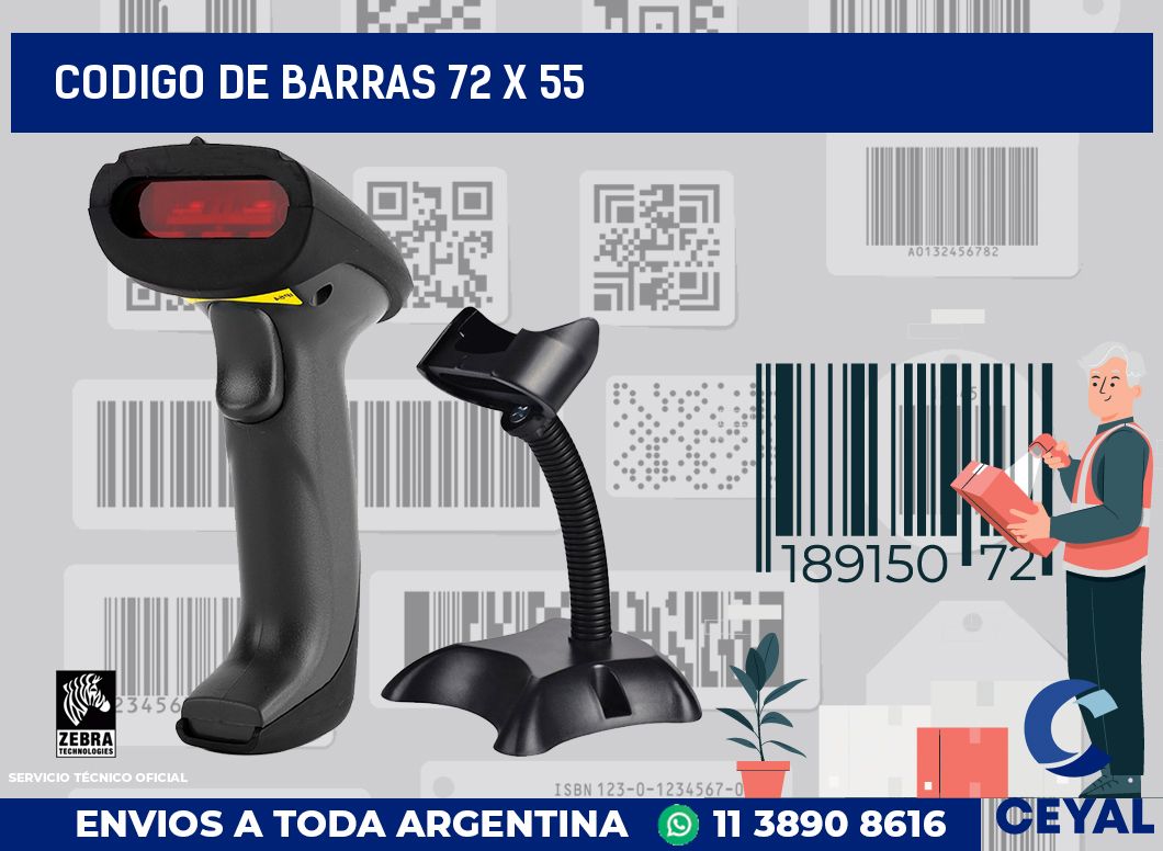 codigo de barras 72 x 55