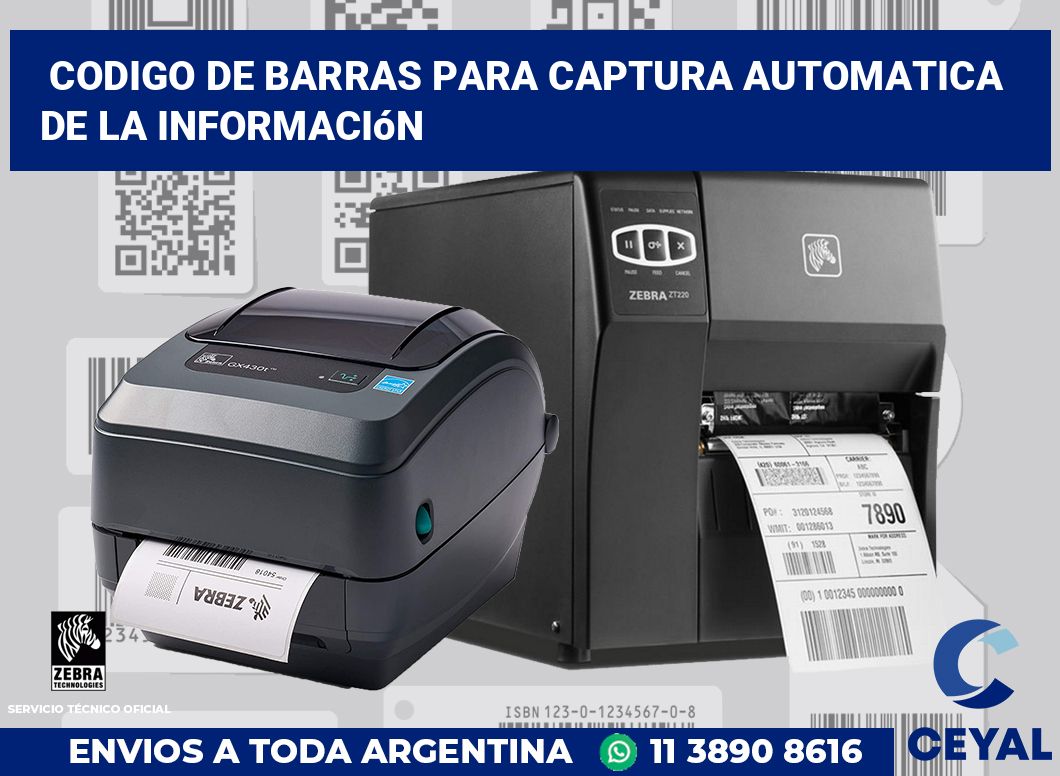 codigo de barras para captura automatica de la información