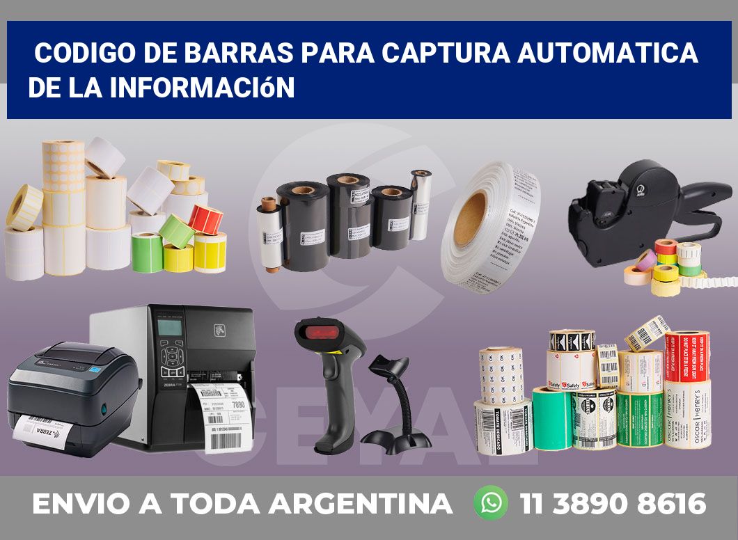 codigo de barras para captura automatica de la información