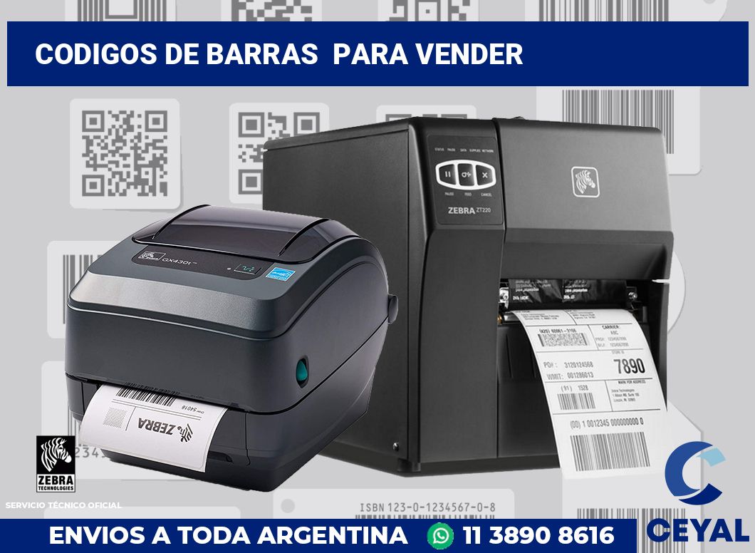 codigos de barras  para vender
