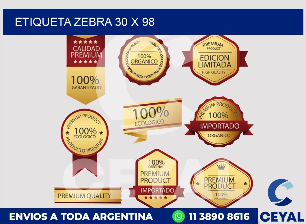 etiqueta zebra 30 x 98