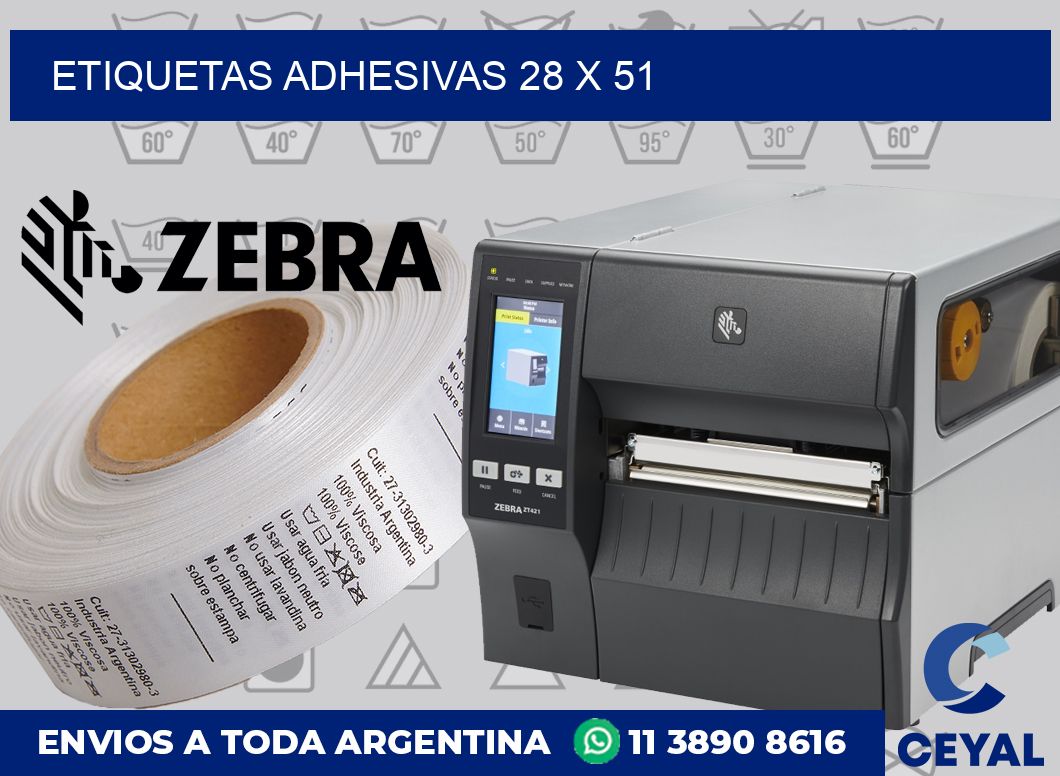 etiquetas adhesivas 28 x 51