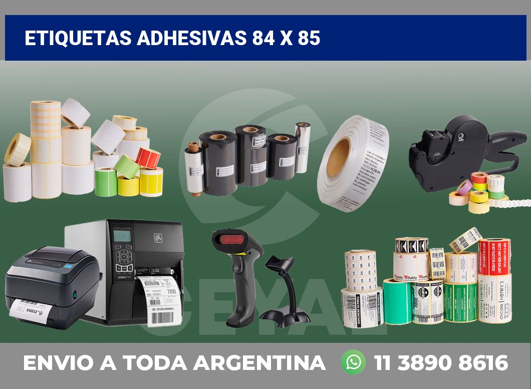 etiquetas adhesivas 84 x 85