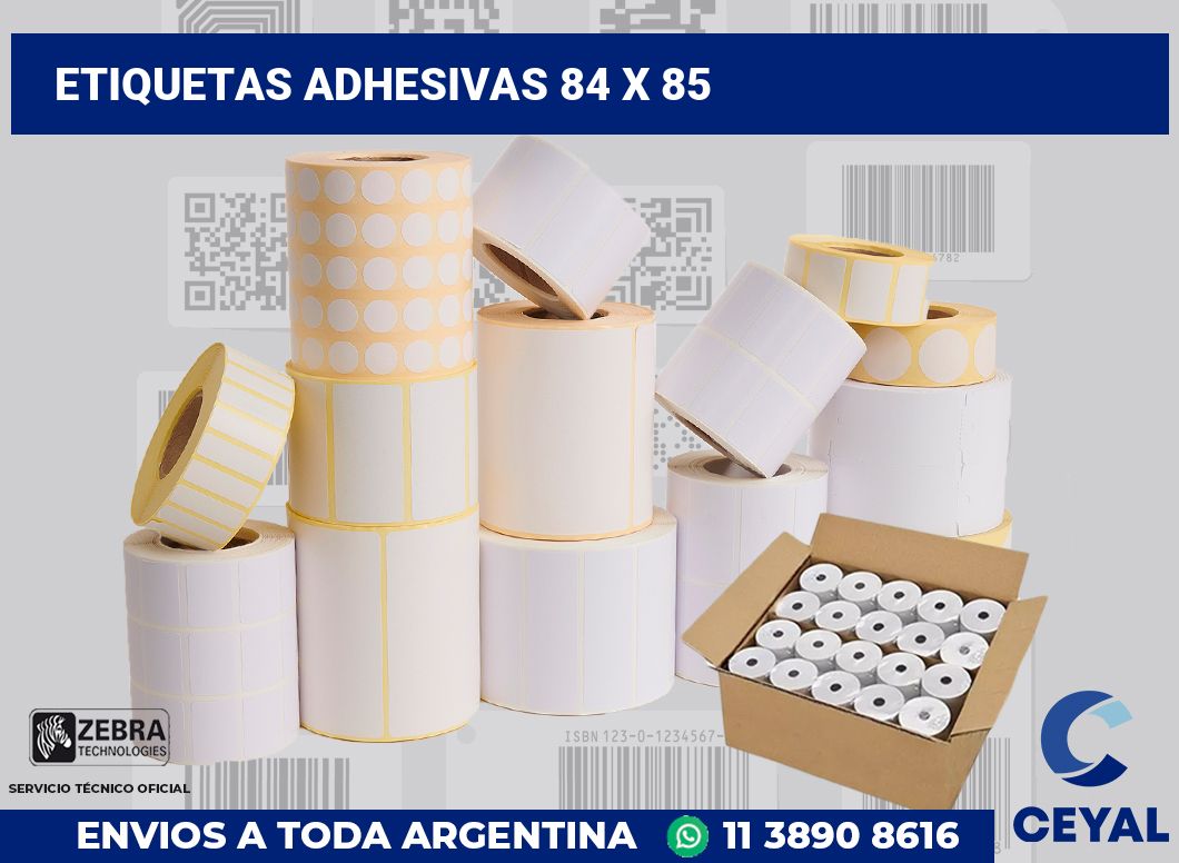 etiquetas adhesivas 84 x 85