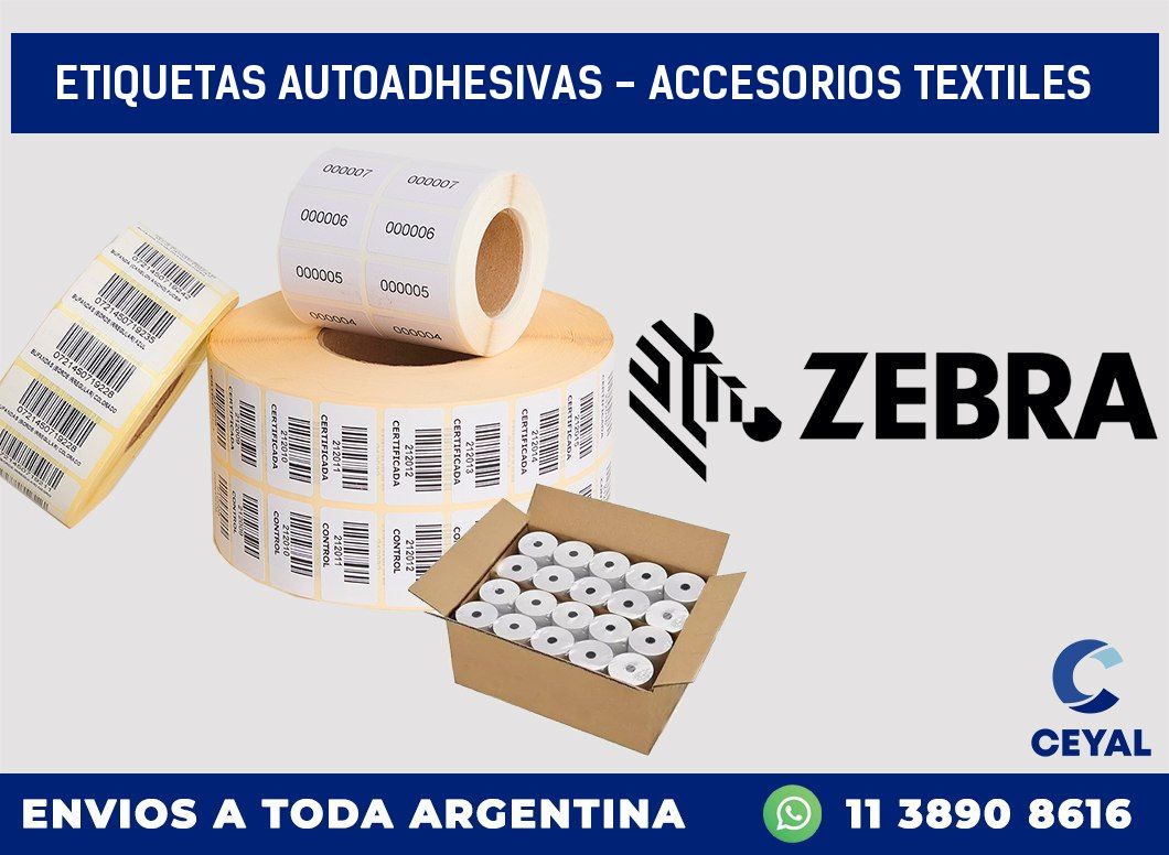 etiquetas autoadhesivas – accesorios textiles