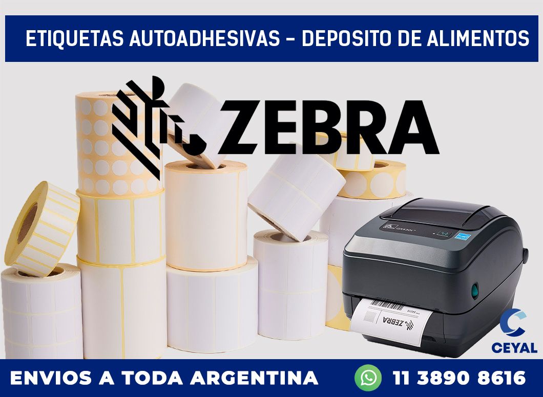 etiquetas autoadhesivas - deposito de alimentos