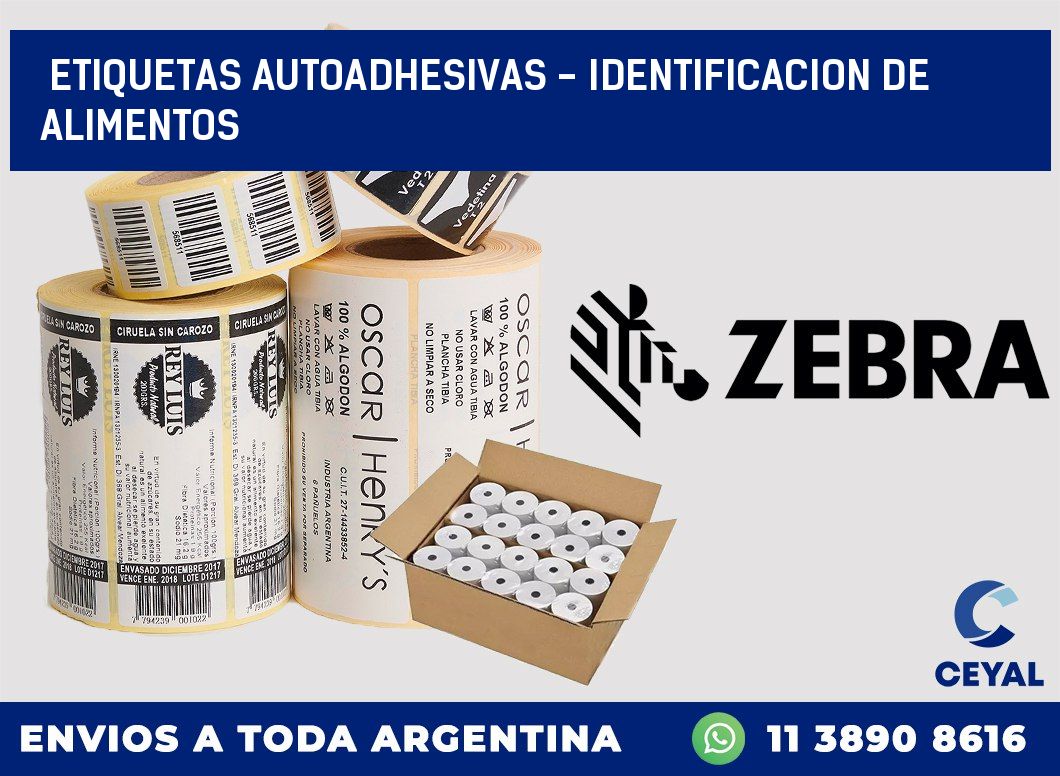 etiquetas autoadhesivas – identificacion de alimentos