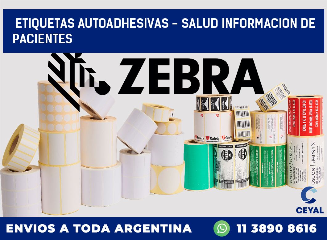 etiquetas autoadhesivas – salud informacion de pacientes