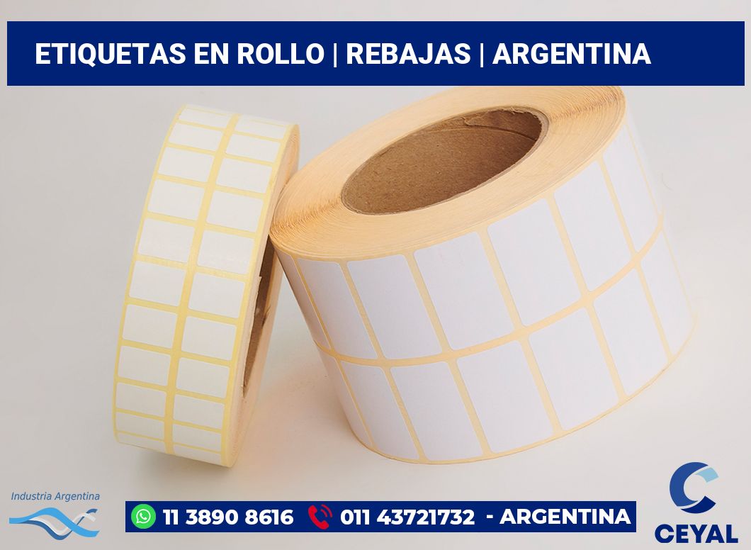 etiquetas en rollo | Rebajas | Argentina
