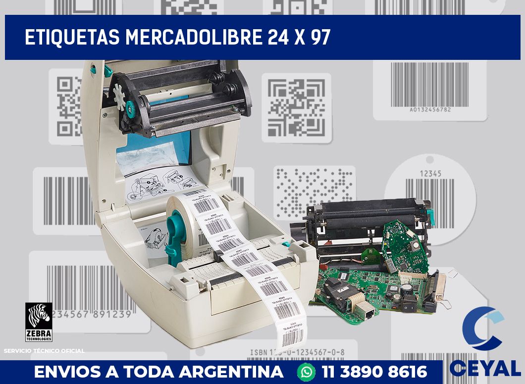 etiquetas mercadolibre 24 x 97