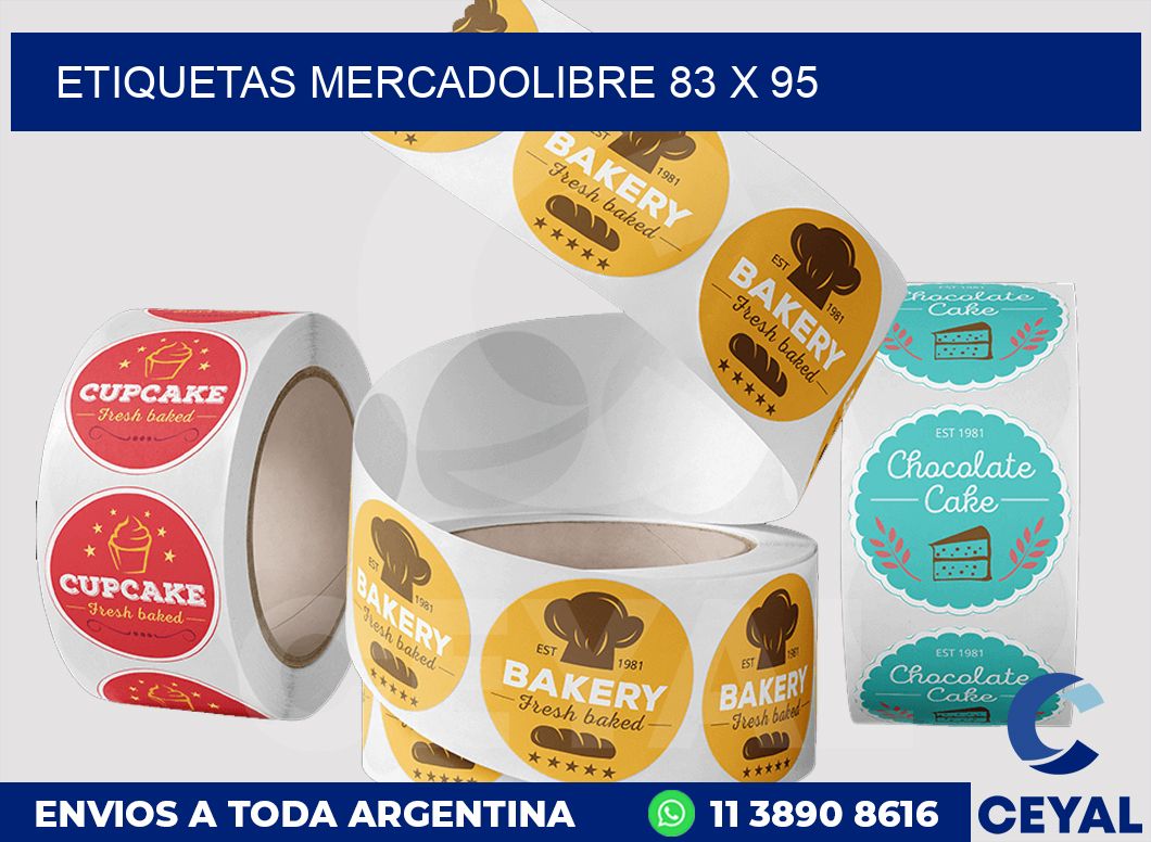 etiquetas mercadolibre 83 x 95