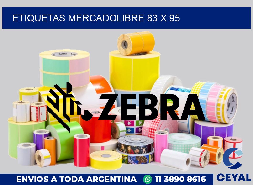 etiquetas mercadolibre 83 x 95
