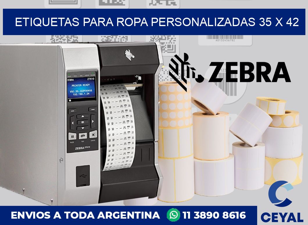 etiquetas para ropa personalizadas 35 x 42