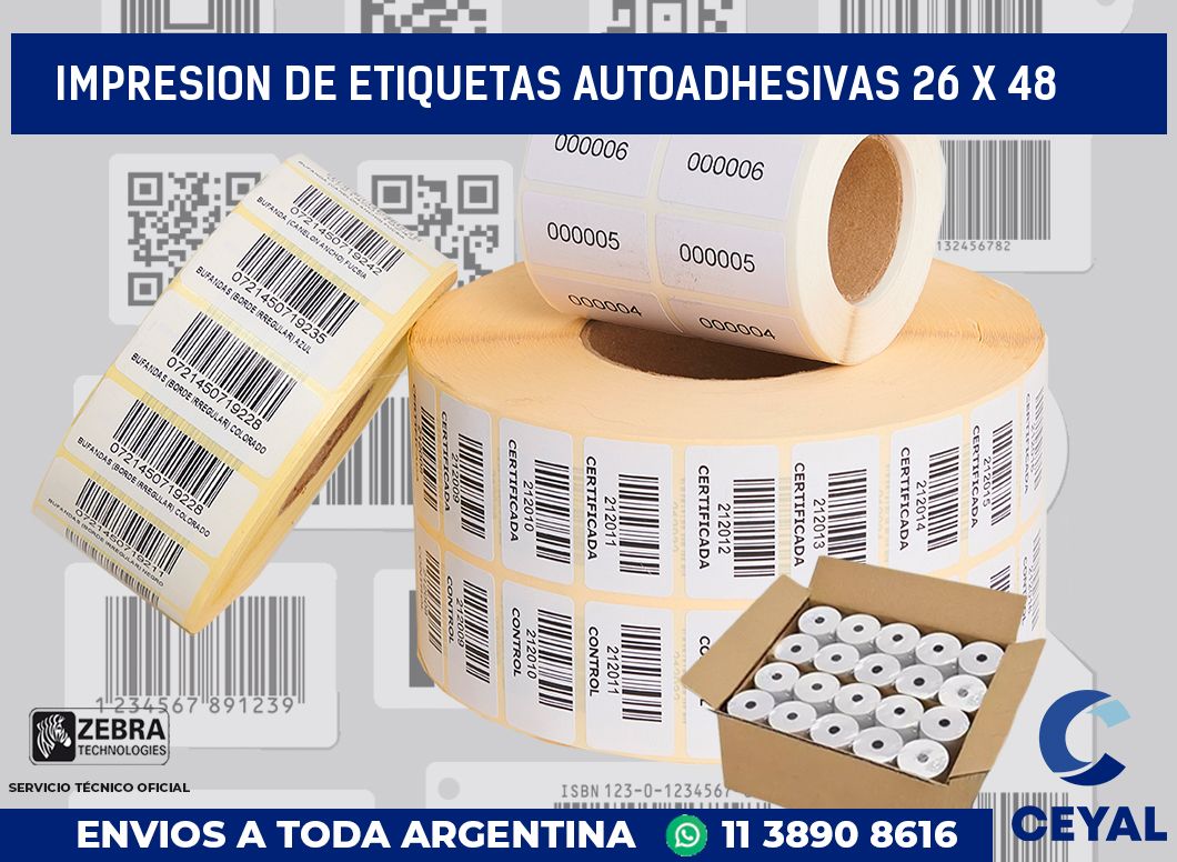 impresion de etiquetas autoadhesivas 26 x 48