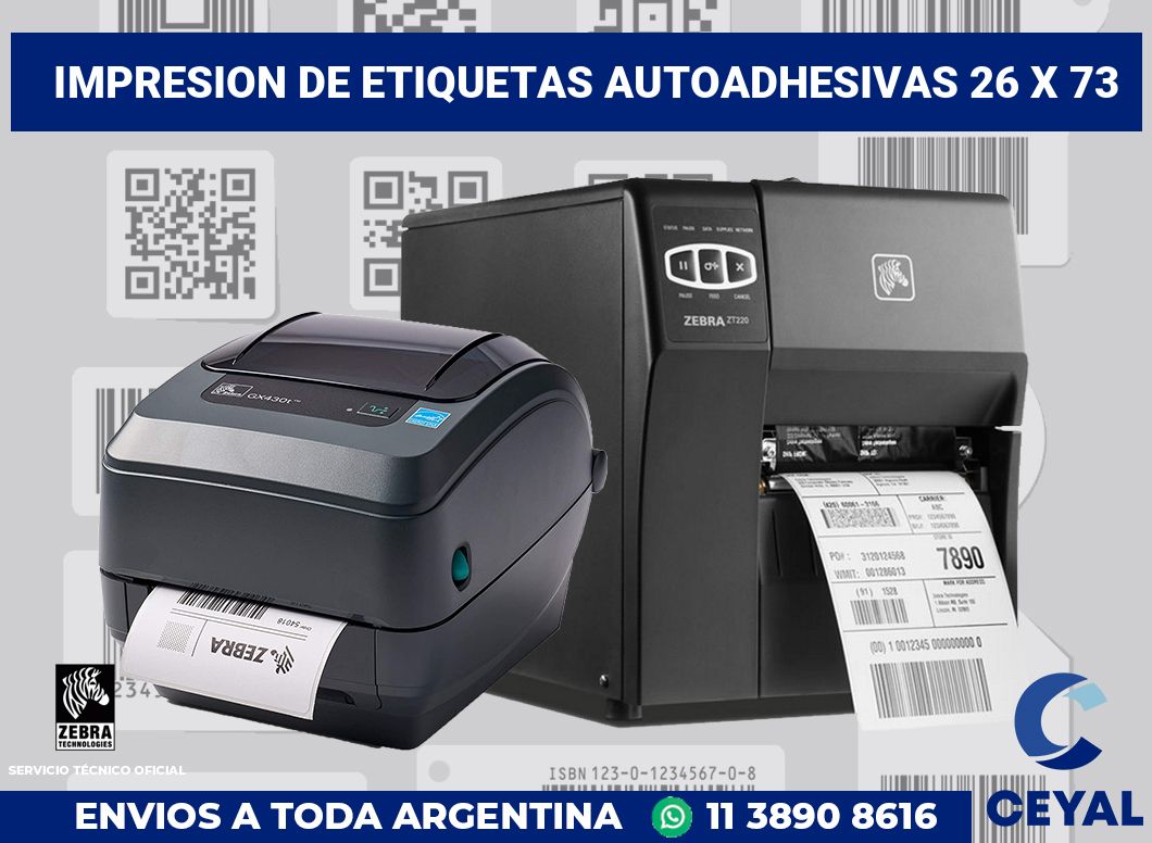 impresion de etiquetas autoadhesivas 26 x 73