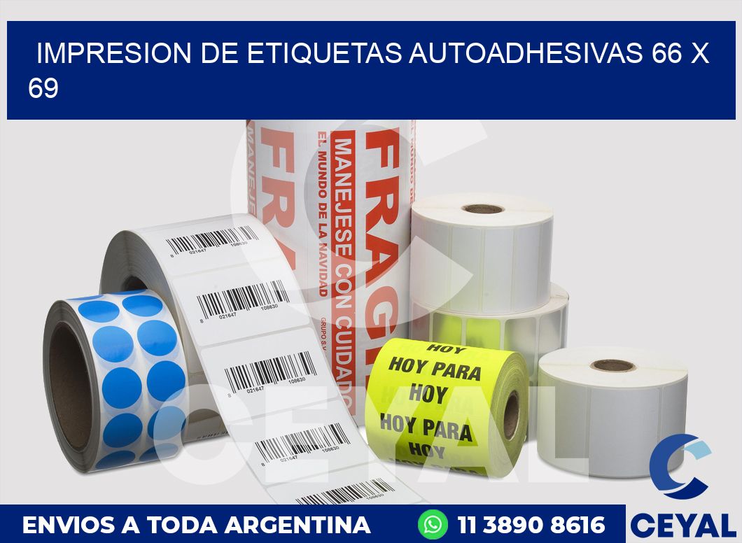 impresion de etiquetas autoadhesivas 66 x 69