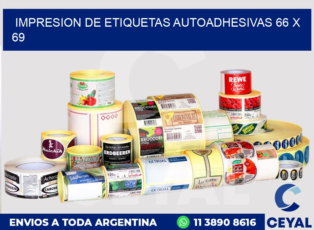 impresion de etiquetas autoadhesivas 66 x 69