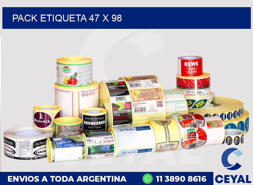 pack etiqueta 47 x 98