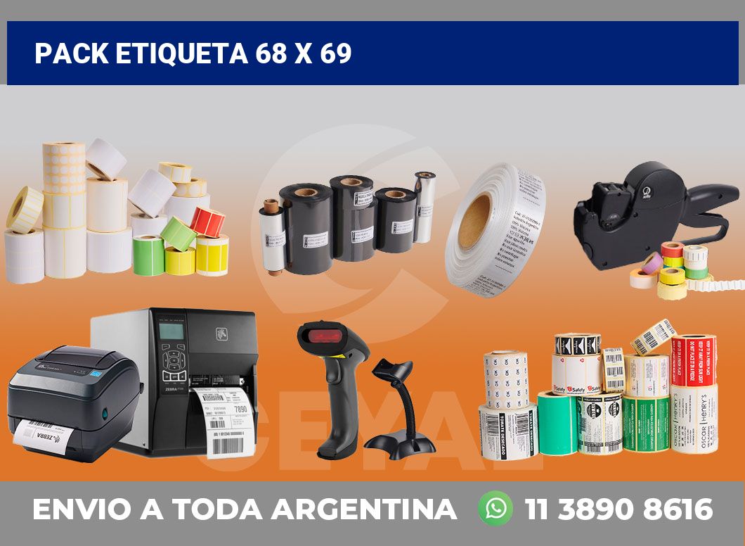 pack etiqueta 68 x 69