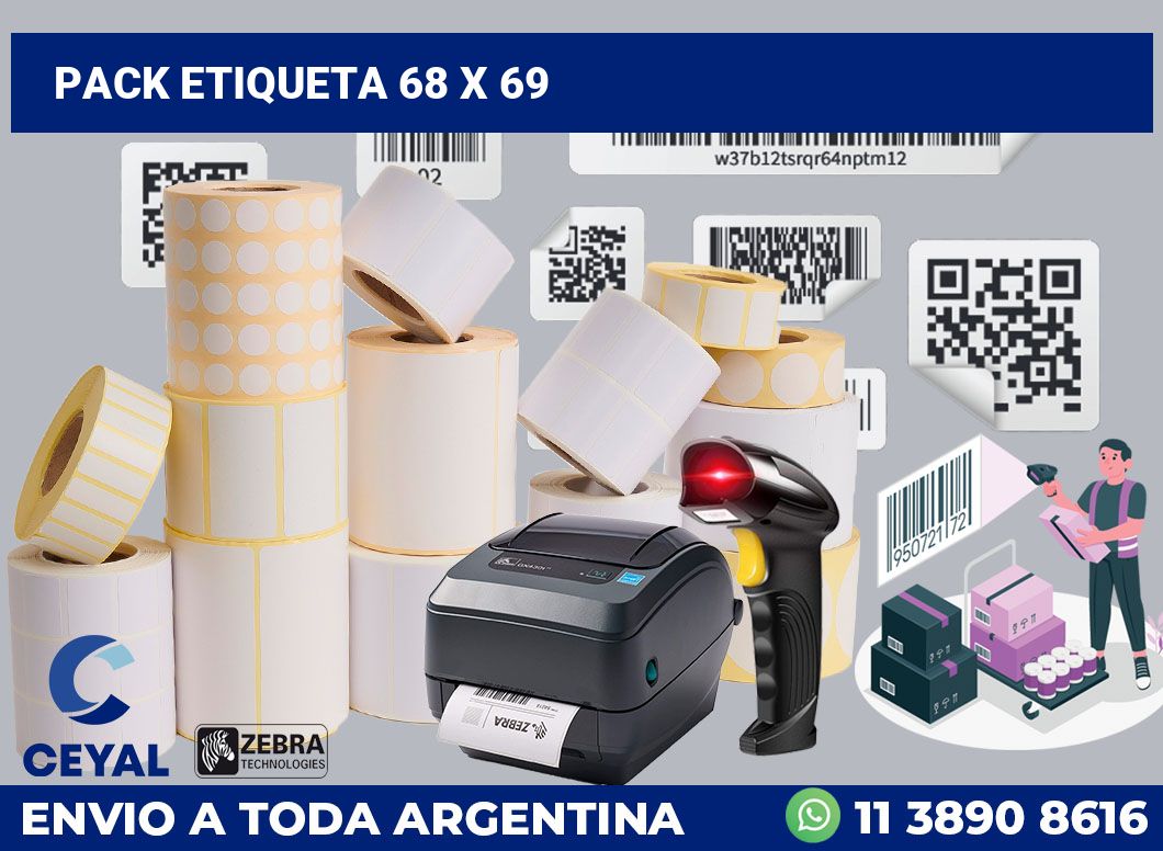 pack etiqueta 68 x 69