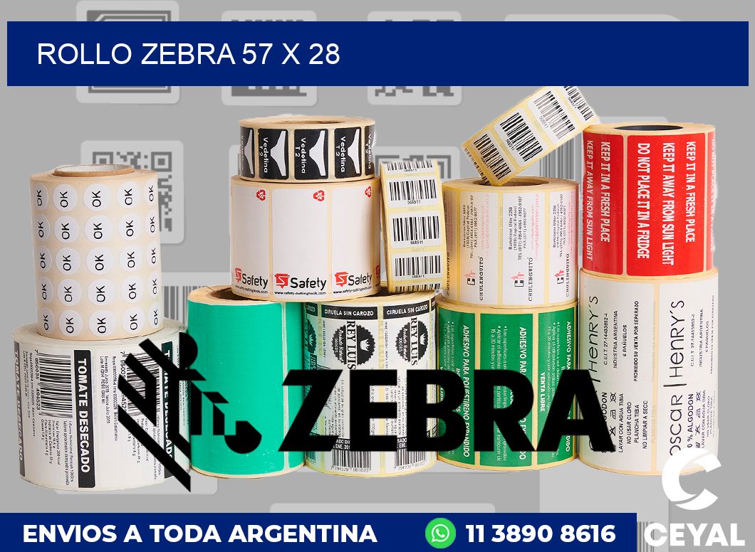 rollo zebra 57 x 28