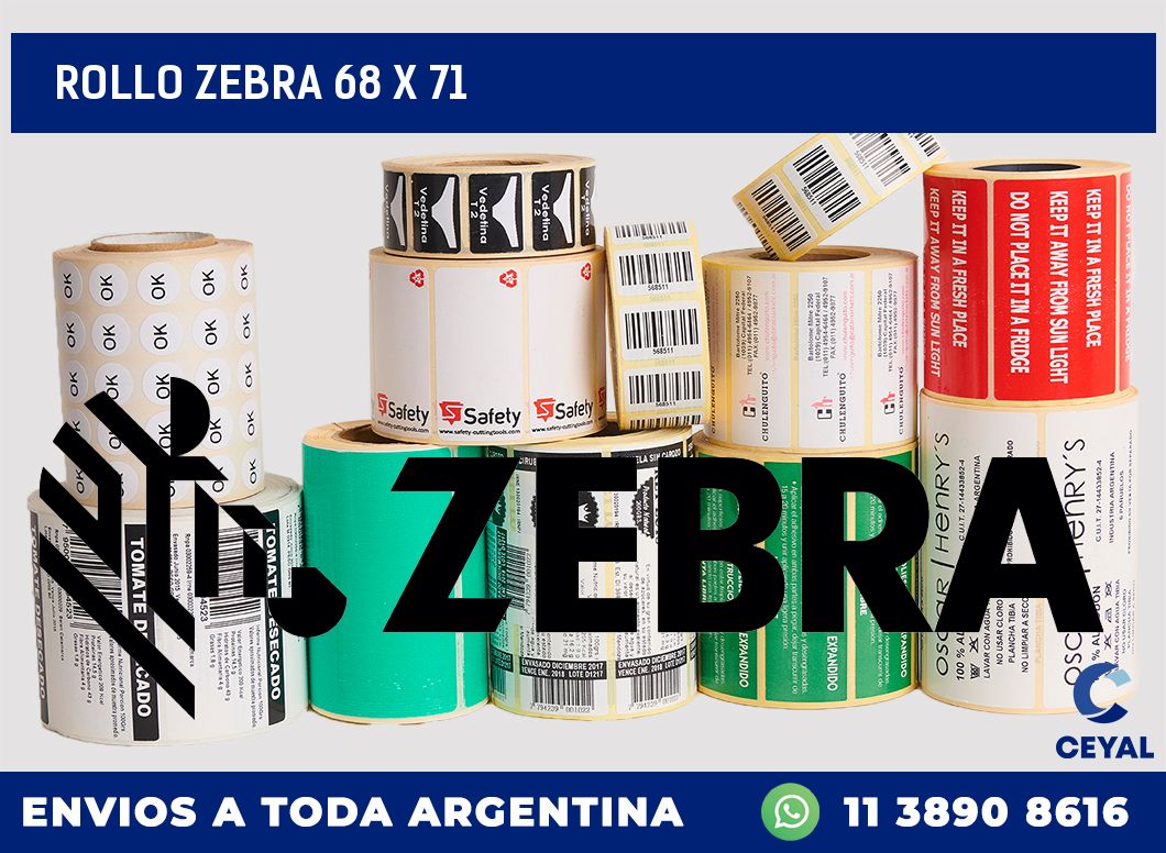 rollo zebra 68 x 71