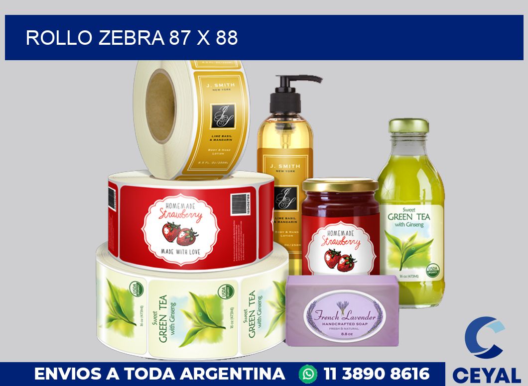 rollo zebra 87 x 88