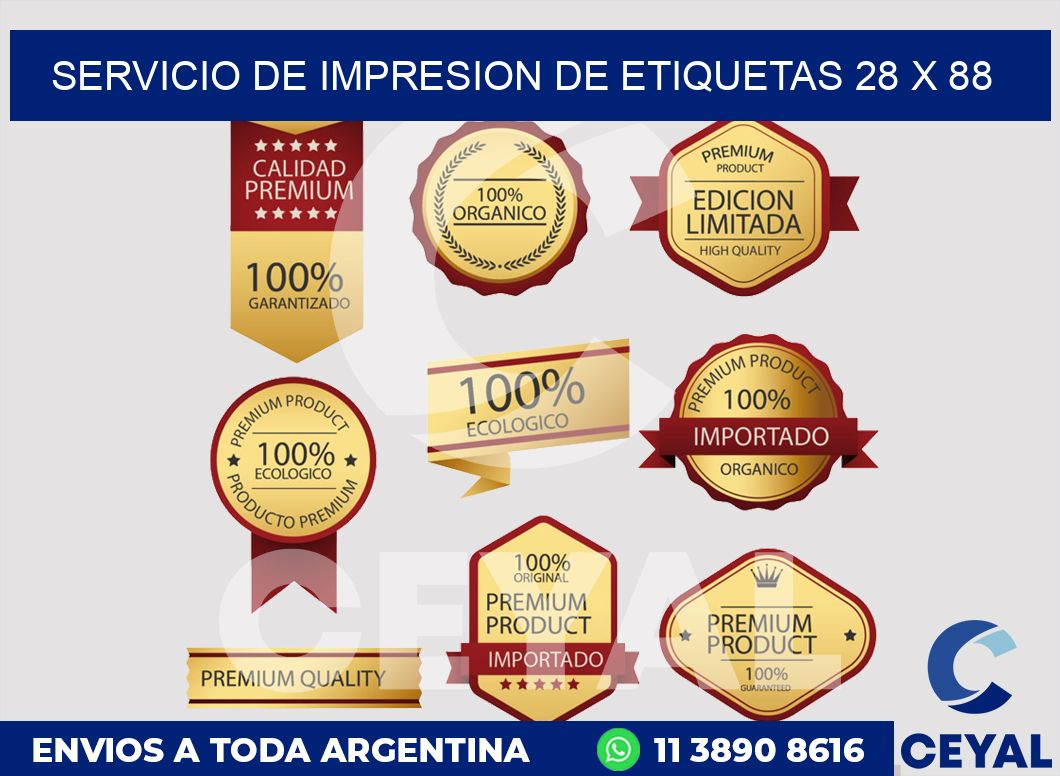 servicio de impresion de etiquetas 28 x 88