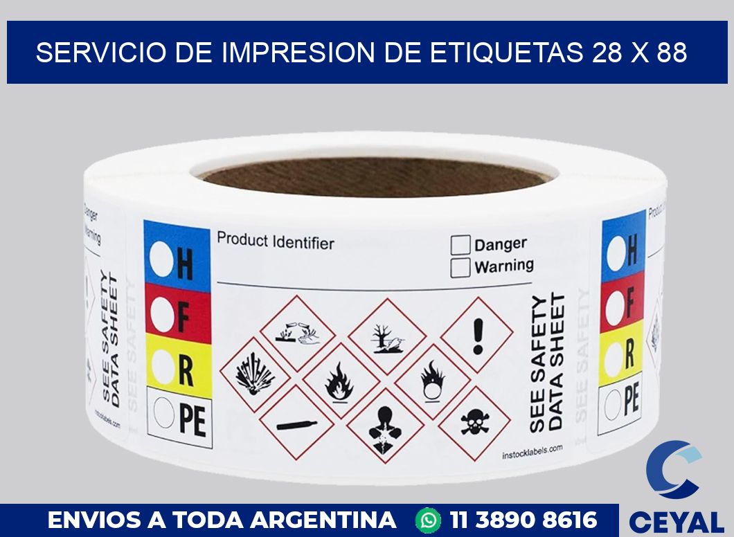 servicio de impresion de etiquetas 28 x 88