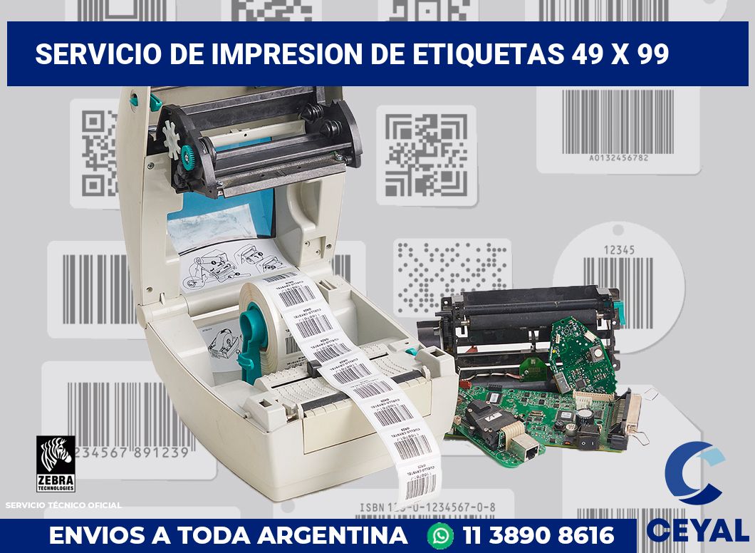 servicio de impresion de etiquetas 49 x 99