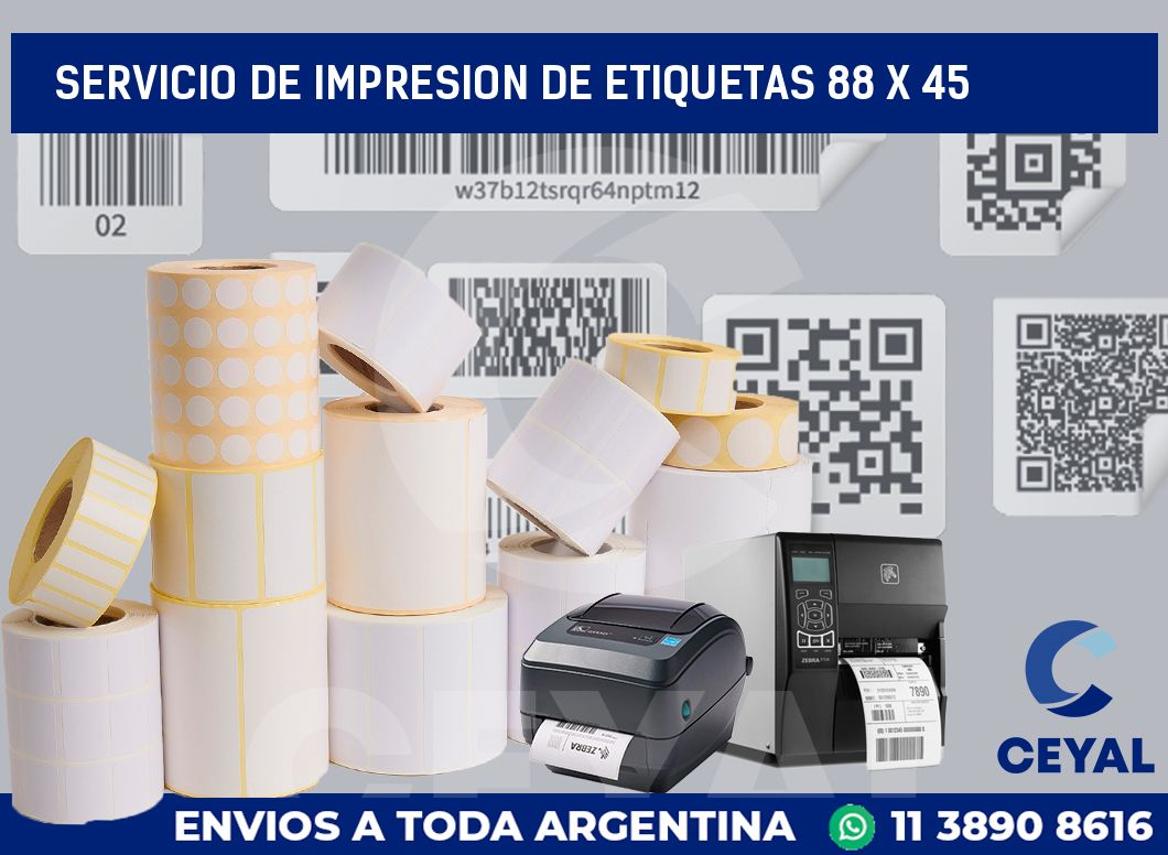servicio de impresion de etiquetas 88 x 45