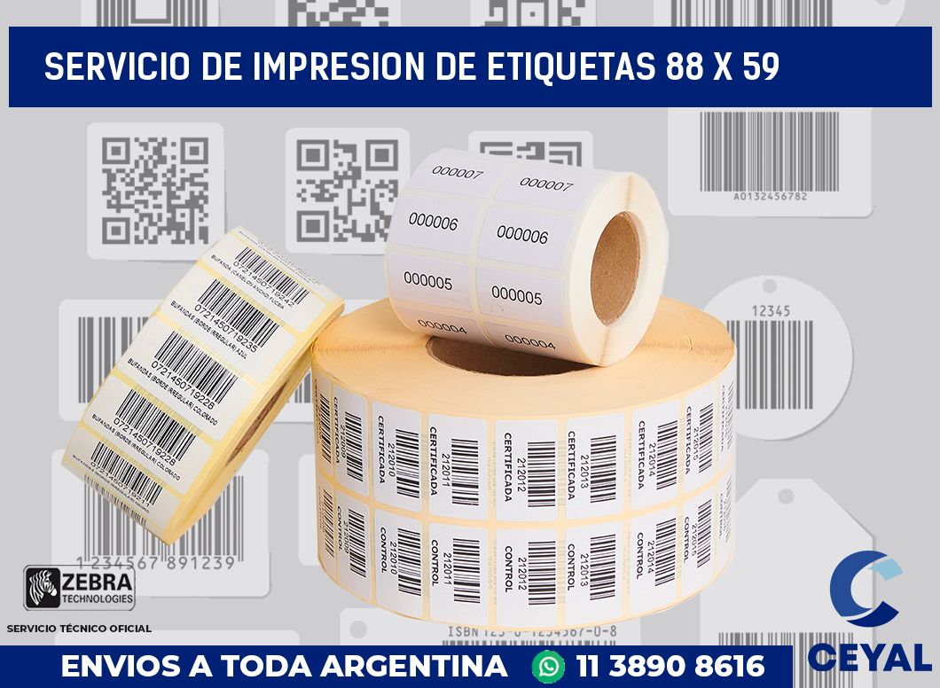 servicio de impresion de etiquetas 88 x 59
