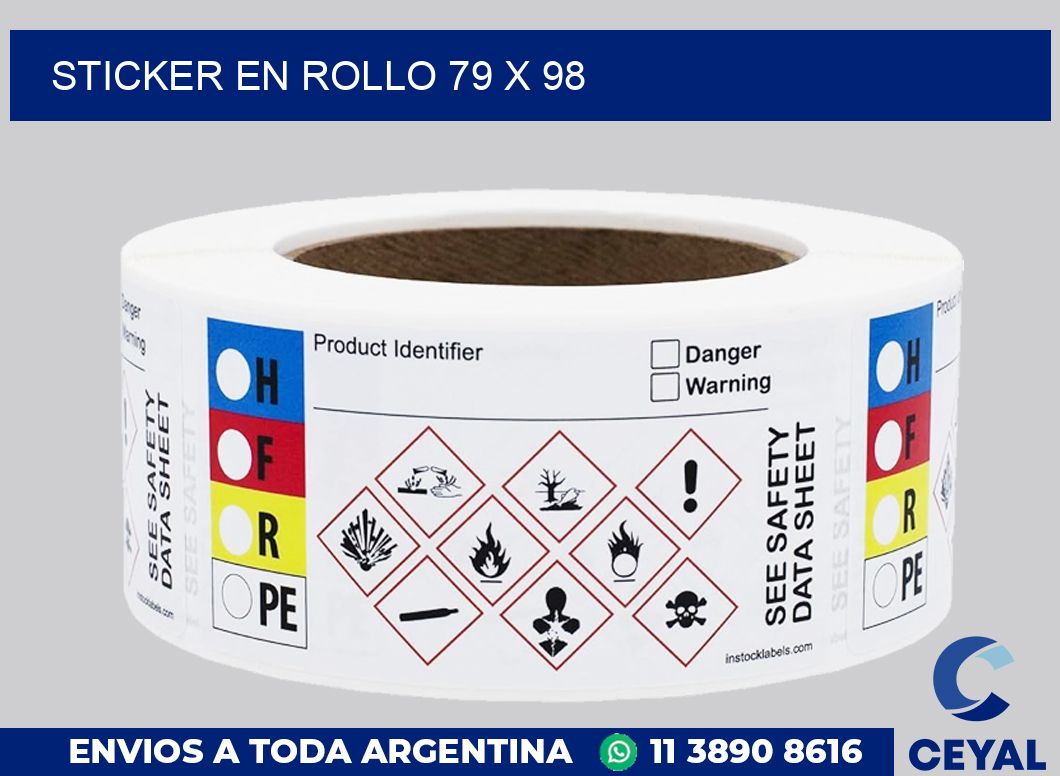 sticker en rollo 79 x 98