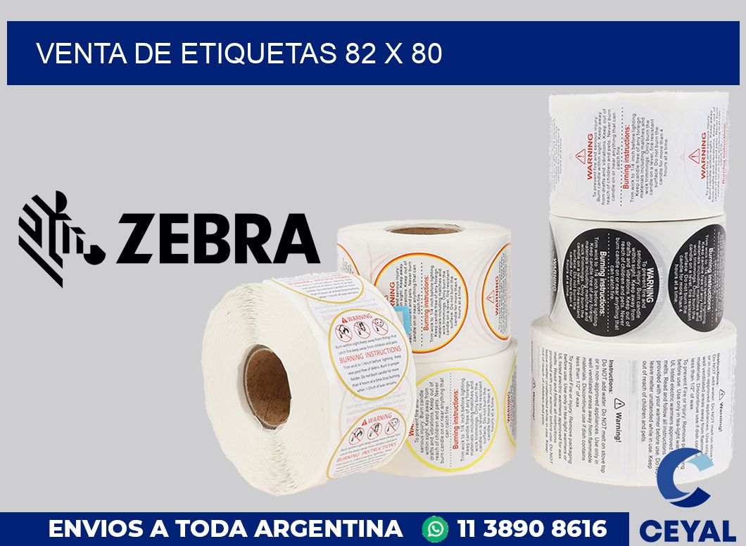 venta de etiquetas 82 x 80
