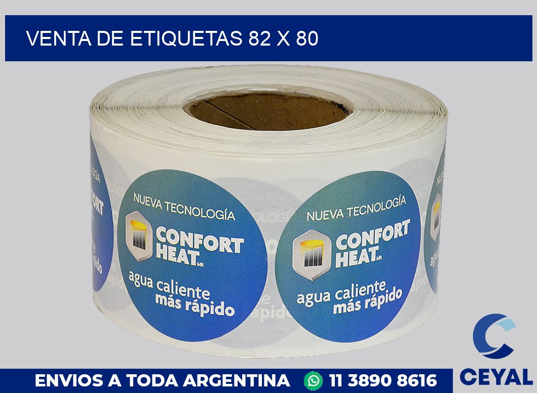 venta de etiquetas 82 x 80