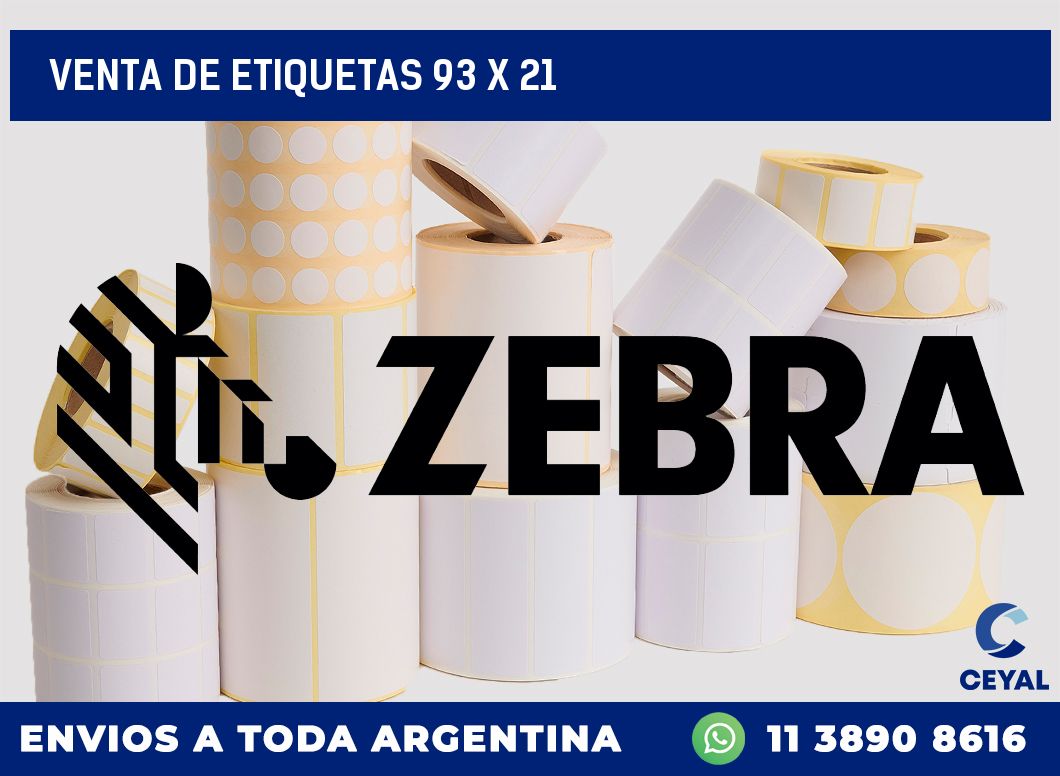 venta de etiquetas 93 x 21