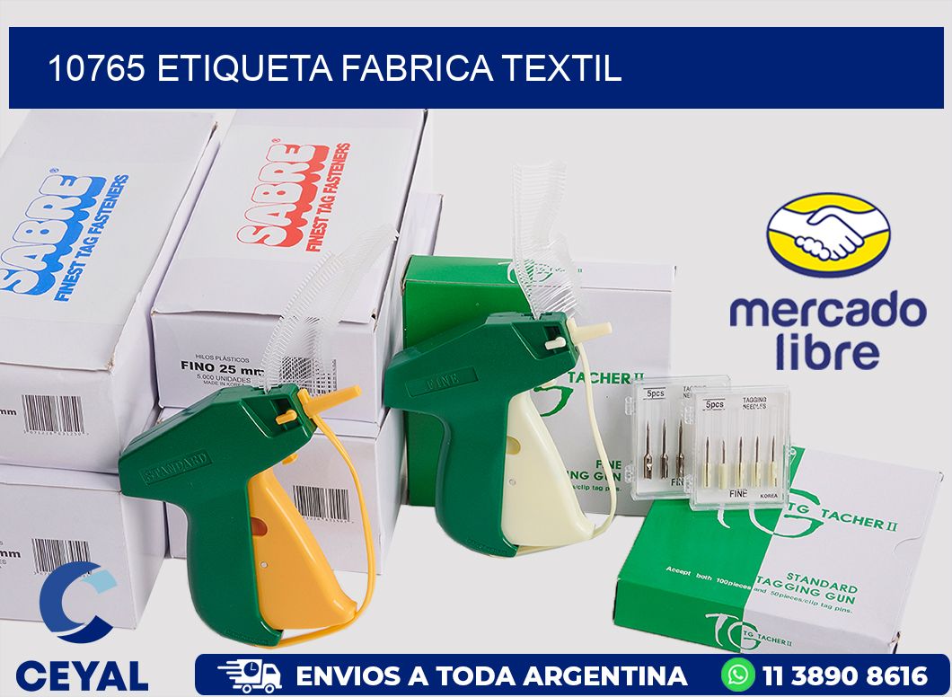 10765 etiqueta fabrica textil