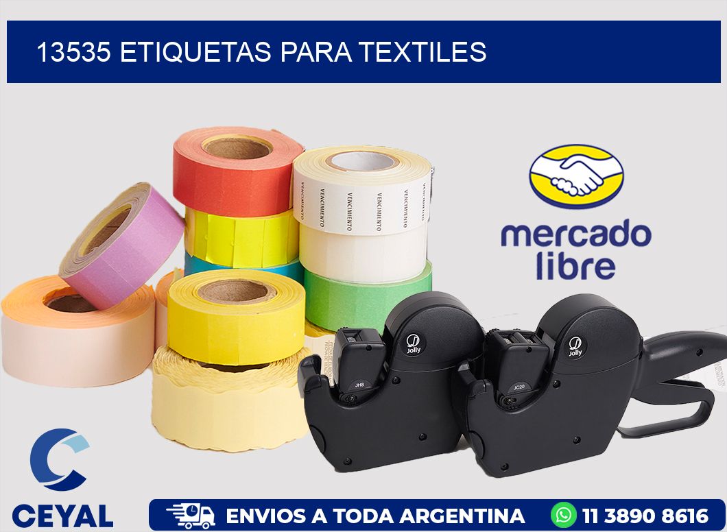 13535 etiquetas para textiles