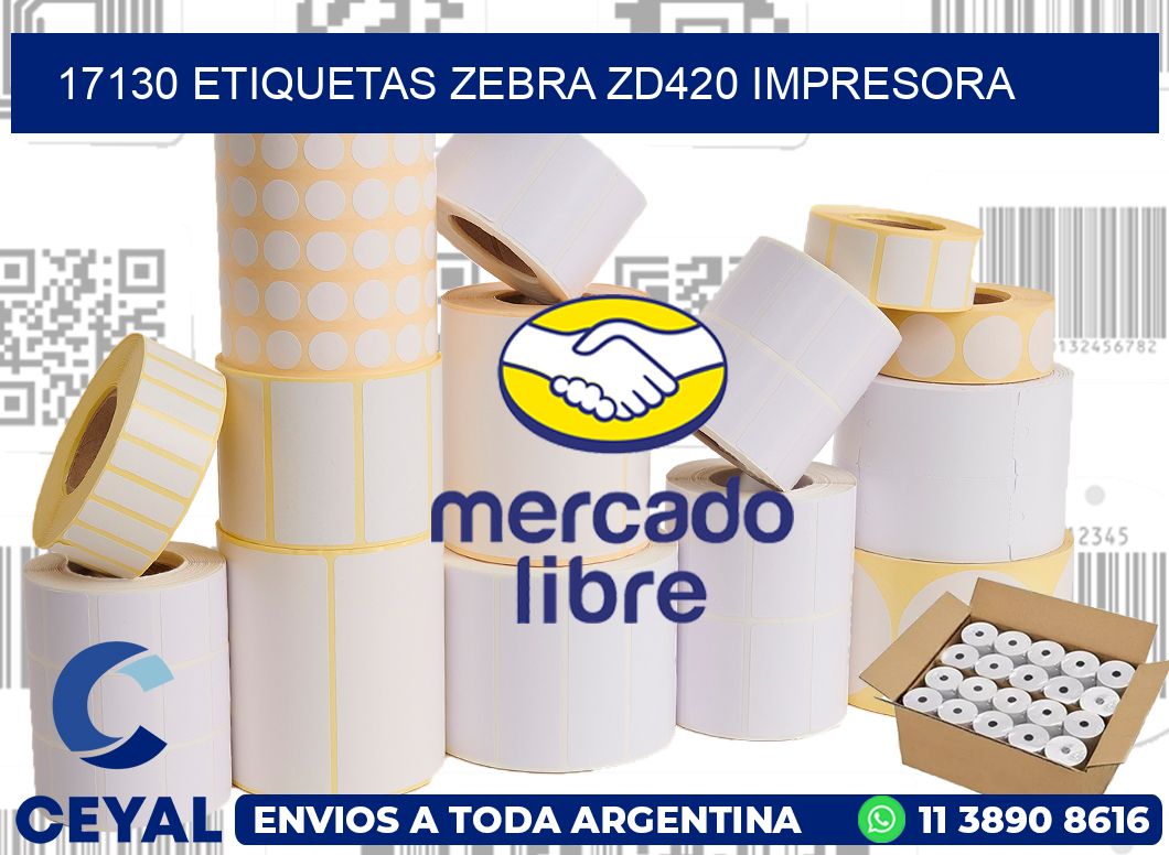 17130 etiquetas Zebra zd420 impresora
