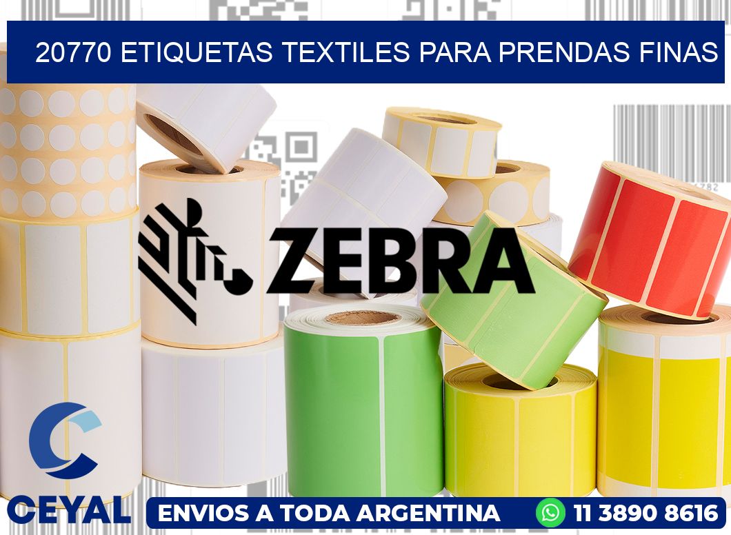 20770 Etiquetas textiles para prendas finas