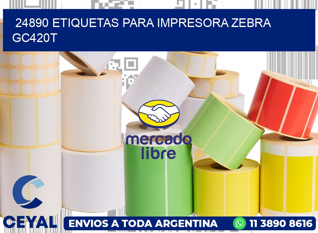 24890 etiquetas para impresora zebra GC420T