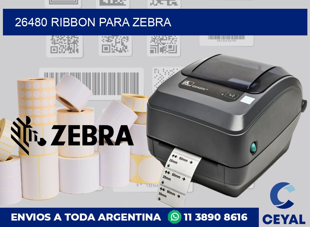 26480 ribbon para zebra