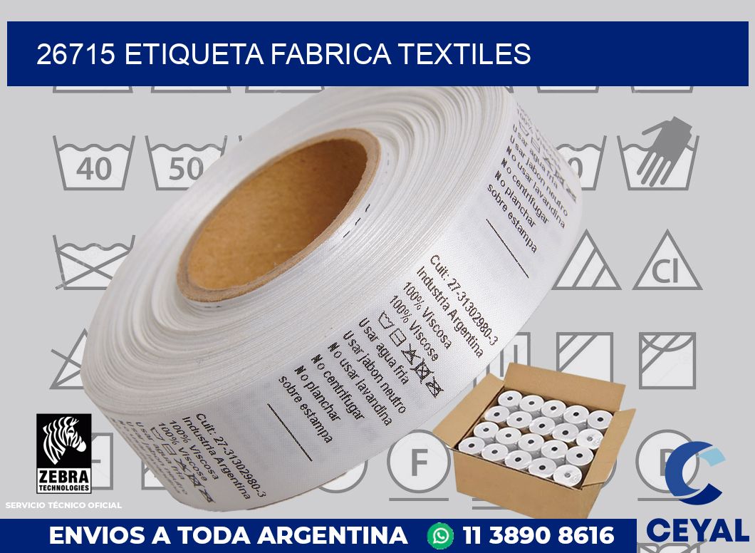 26715 etiqueta fabrica textiles