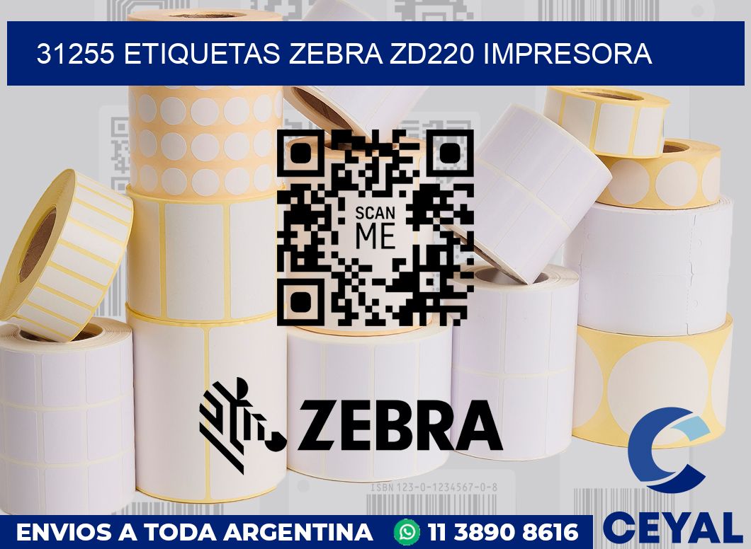 31255 etiquetas Zebra zd220 impresora