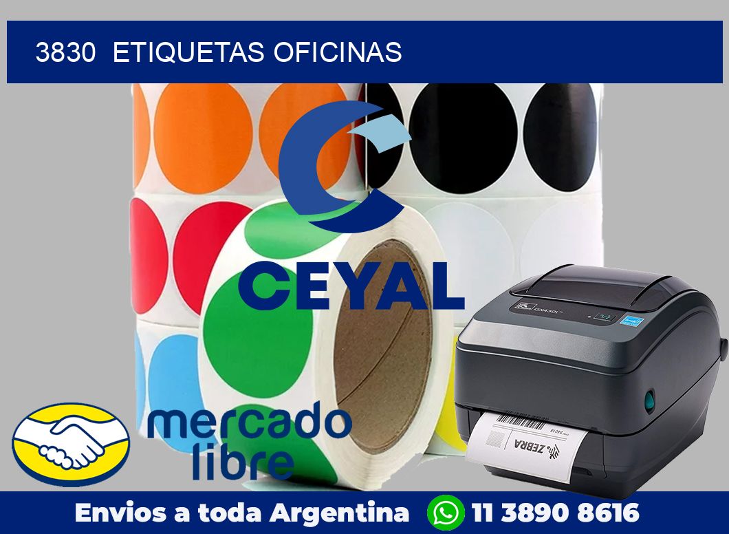 3830  Etiquetas oficinas
