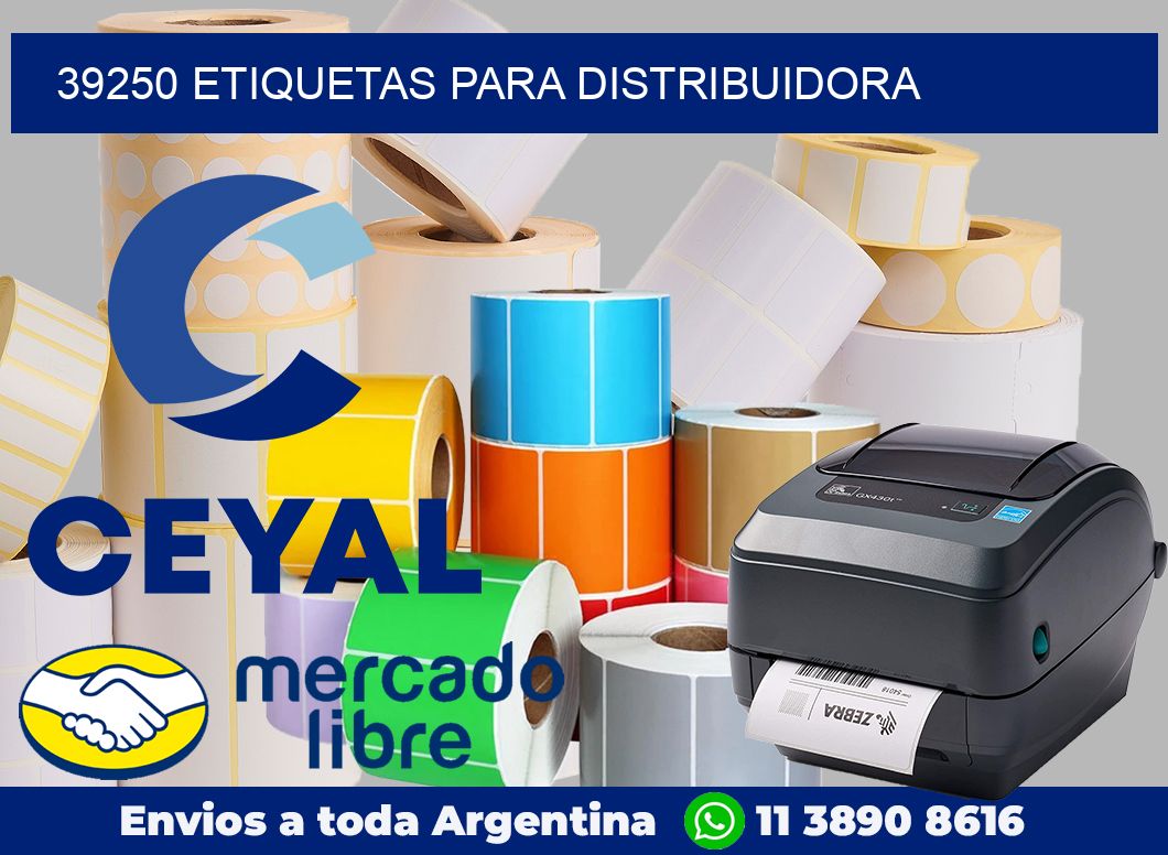 39250 Etiquetas para distribuidora