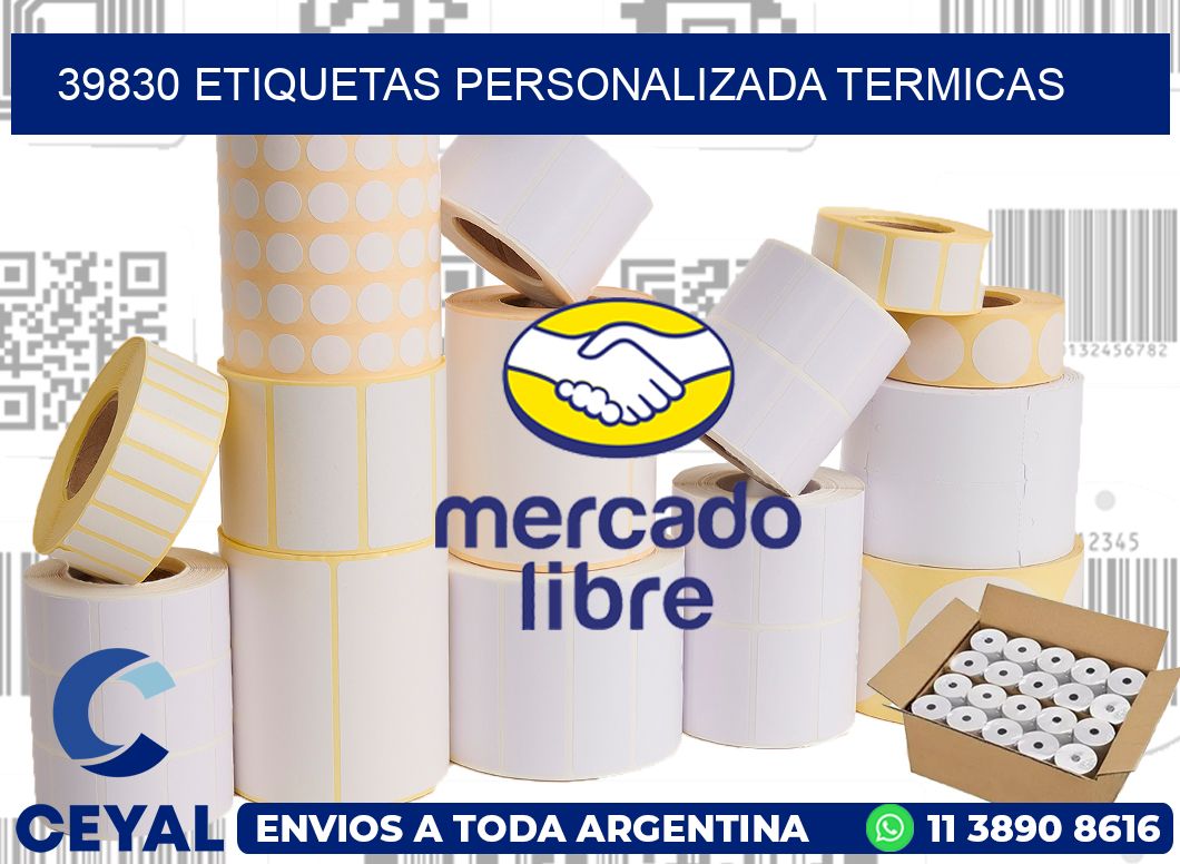 39830 etiquetas personalizada termicas