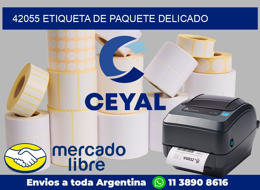 42055 Etiqueta de paquete delicado