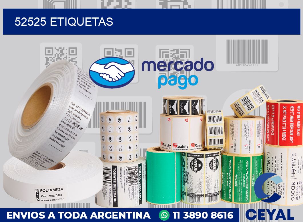 52525 etiquetas
