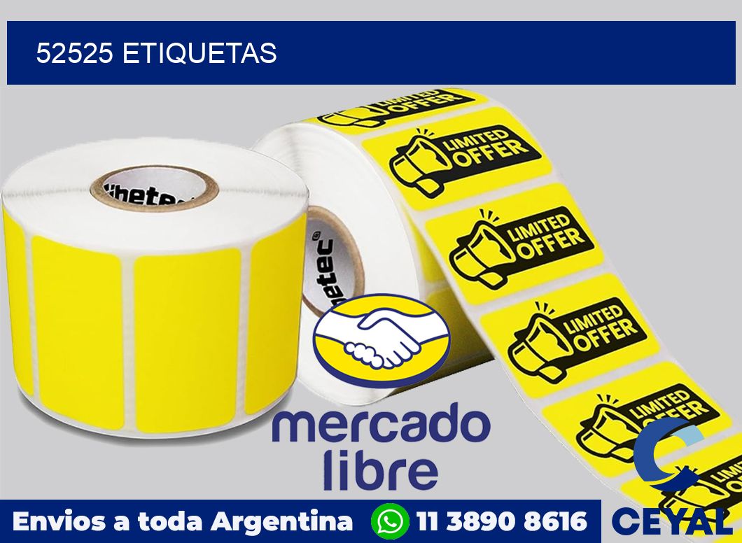 52525 etiquetas
